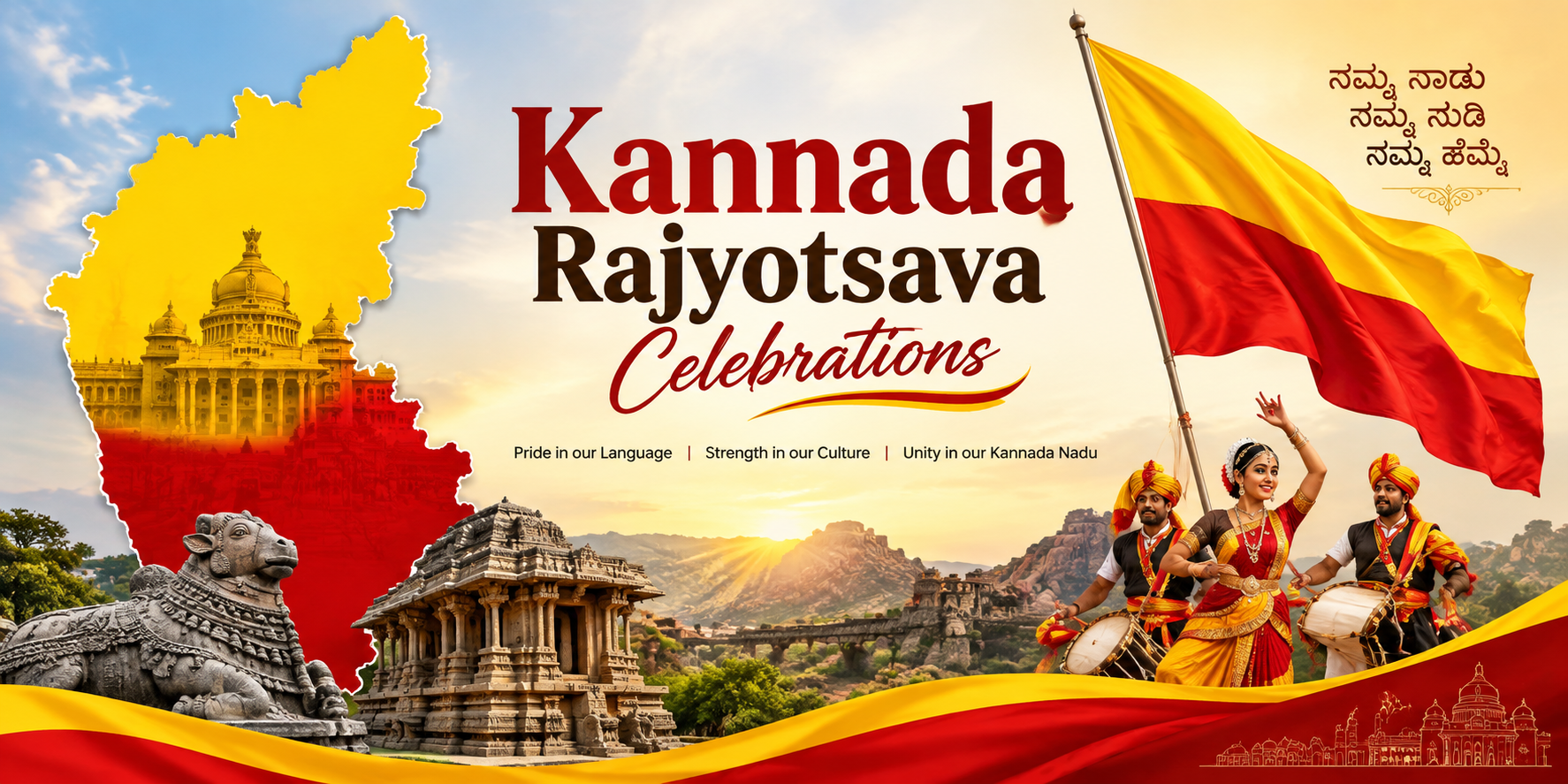 Kannada Rajyotsava Celebrations in Yadgir